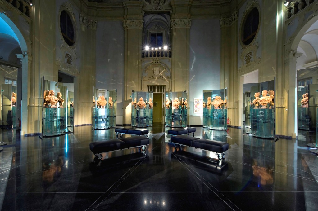 Sala della Cultura a Palazzo pepoli. Museo della Storia di Bologna